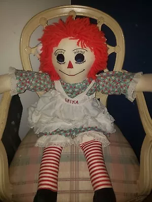 Vintage Raggedy Ann Knickerbocker Doll Extra Large Life Sized 33 Inches Tall  • $34.99