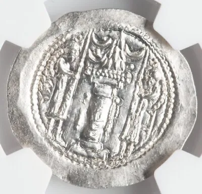 NGC AU Yazdgard 399-420 AD Sasanian Empire Kingdom Drachm Persian Silver Coin • $133.99