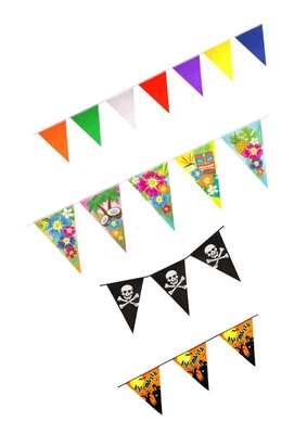£3.19 • Buy Bunting Decoration Party Garden Festival Rainbow Pirate Hawaiian Halloween