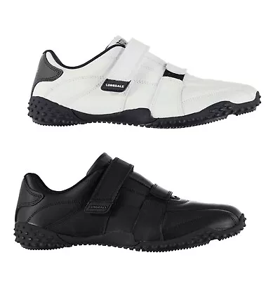 Lonsdale Mens Leather Hook And Loop Stylish Fulham Trainers Sizes From 7 To 15 • £35.51