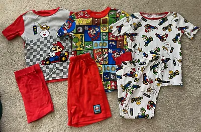 3 Pair Of 2-pc Super Mario Brothers Pajama Sets Boys 10 Summer Shorts • $17.99