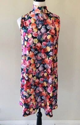 $40 • Buy Asos Curve | Sz UK 18 16 | Floral Shift Dress | High Neck