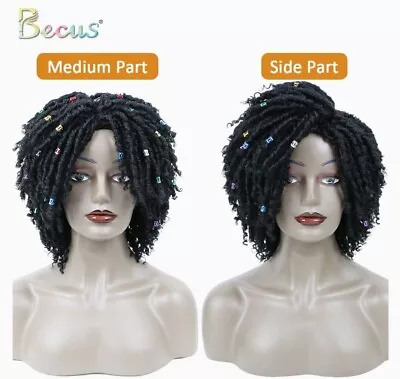 £17.20 • Buy Dreadlock Wig For Black Women Men Black Braided Wigs Short Twist Crochet Hair...
