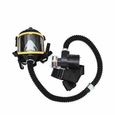 Full Face Gas Mask Flow Respirator Electric Supplied Air Fed Flow System Device • $353.43