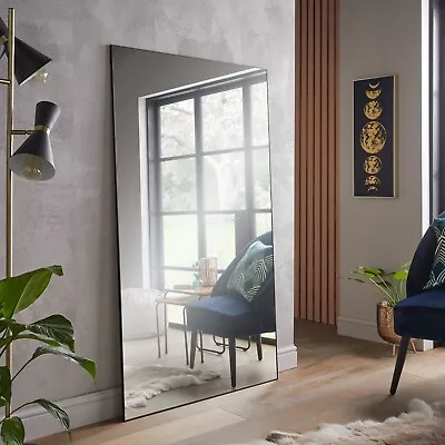 £139 • Buy Islington Metal Framed Leaner Mirror - Black H 150cm X W 85cm