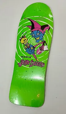 Madrid John Lucero Skateboard  Autographed 30” X 10” Green Rare Find • $600