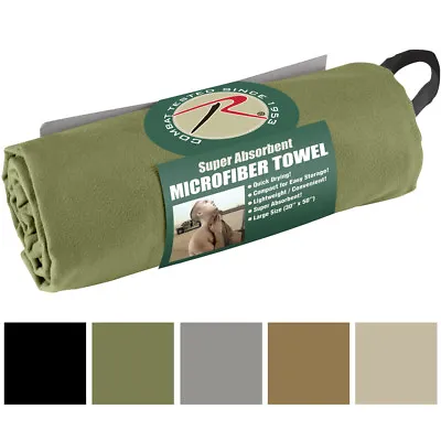 Microfiber Towel Quick Drying Absorbent Lightweight Packable Compact • $11.99