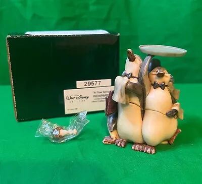 Disney MARY POPPINS PENGUIN WAITERS At Your Service HARMONY KINGDOM LE 850 RARE • $350