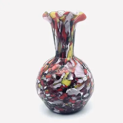 4  Murano Tutti Frutti / End Of Day Art Glass Vase AVEM Italian MCM • $24.98