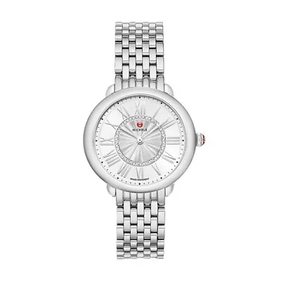 Brand New Michele Serein Mid Stainless Steel Diamond Dial Watch (MWW21B000147) • $685