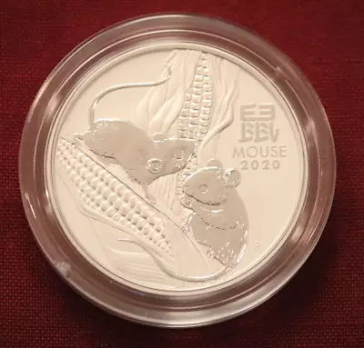 2020 Lunar Year Of Rat/Mouse Perth Mint 0.9999 Silver 2-oz Series III Capsule • $114.99