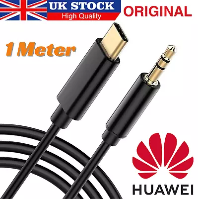 3.5mm To Type C Aux Cable Huawei USB C Male For Car Stereo Audio Adapter Jack • £3.19