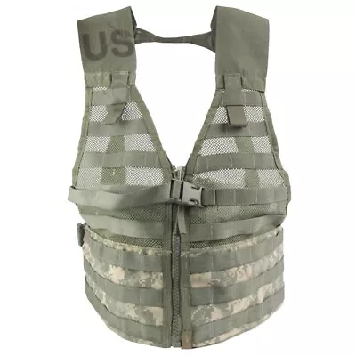 USGI Army Molle II SMALL Fighting Load Carrier Vest FLC LBV Tactical Digital ACU • $19.95