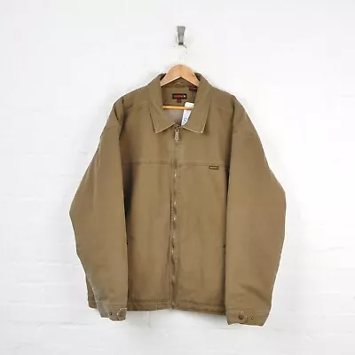 £70 • Buy Vintage Wolverine Workwear Jacket Sherpa Lined Khaki XXL