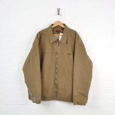 £70 • Buy Vintage Wolverine Workwear Jacket Sherpa Lined Khaki XXL