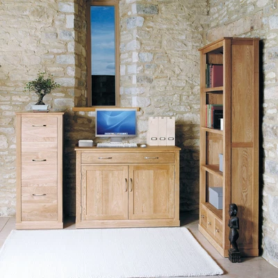 £873.75 • Buy Mobel Solid Oak Hidden Hideaway Home Office Desk Solid Wooden Computer Desk