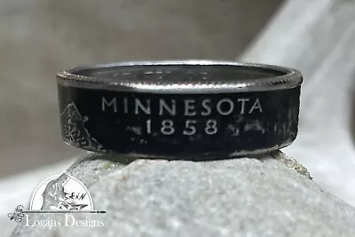 MINNESOTA State Quarter Coin Ring -  Powder Coated  Sizes 4-14 • $19.89