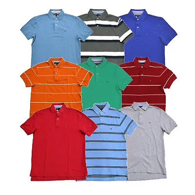 Tommy Hilfiger Men's Polo Shirt Classic Fit Short Sleeve Mesh Collared Xs S Xxl • $27.99