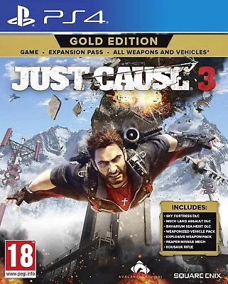 Just Cause 3 Gold Edition (PS4) PlayStation 4 (Sony Playstation 4) • $26.58