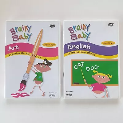 £12.52 • Buy Brainy Baby - Art / English (DVD, 2-Disc) PAL Region 4 (1-5 Yrs Old) NEW SEALED