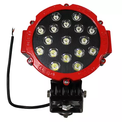 Led Lighting Pods Red 51W Round 6inch Spot Lights Off Road Roof Bumper • $39.99