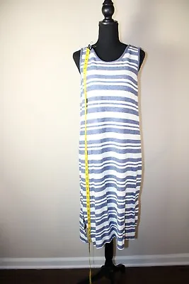 Matty M Women's Side Slit Sleeveless Scoop Neck Relaxed Fit Midi Tank Dress Med • $5.77