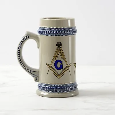 22 Oz Ceramic Freemason Masonic Beer Stein Mug  • $55