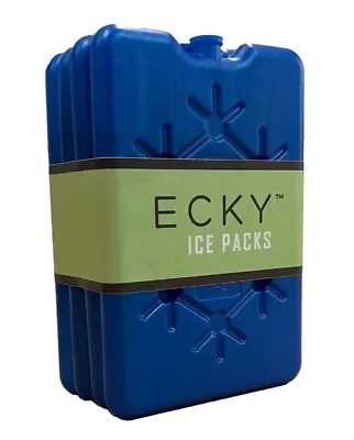 ECKY™ Ice Packs (200ml X 4) | Freeze Boards For Cooler Bag Or Cool Box • £8.79
