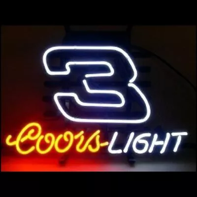 Nascar #3 Drag Racing Car Dale 20 X16  Neon Light Sign Lamp Ice Cold Light Beer • $130.79