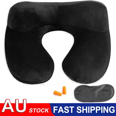 Travel Wrap U-shape Pillow Portable Neck Collar Brace Soft Support Trip Rest Nap • $12.89