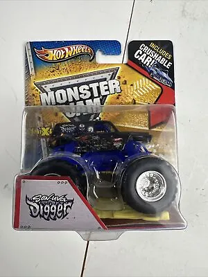 2012 Hot Wheels Monster Jam SON UVA DIGGER 50's WILLYS JEEP Crushable Car • $5.99