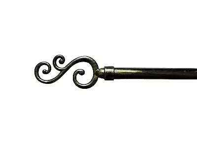 Pack Of 2 Adjustable Window Curtain Rods - Sizes For All Windows! Flower Design • $22.88