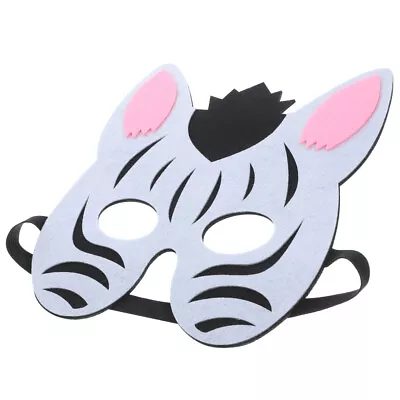  Cute Animal Mask Halloween Party Mask Masquerade Mask Cosplay Zebra Mask For • £12.79