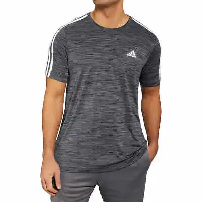  New Mens Adidas Tech T-Shirt - Athletic Gym Shirt - Breathable - FAST FREE SHIP • $17.99