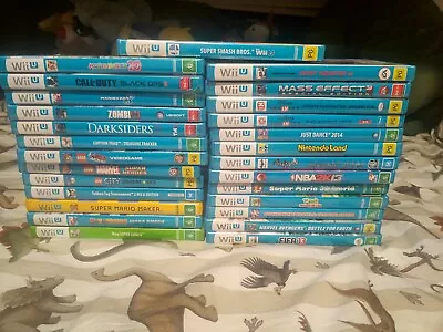 Nintendo Wii U Bulk 27 Games - Mario Donkey Kong LEGO Tekken • $449