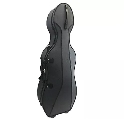 New 3/4 Gray Color Cello Foamed Case With Two Wheels / Extra One Rosin   • $195