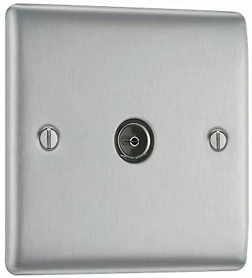 Bg Tv Coax Socket Sb760 Stainless Steel Co-ax. Free Delivery • £7.95