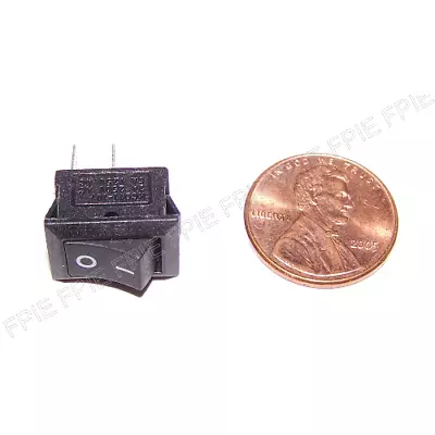 125VAC 6A Snap-In SPST Mini Rocker Switch (1103-7257) • $1.75