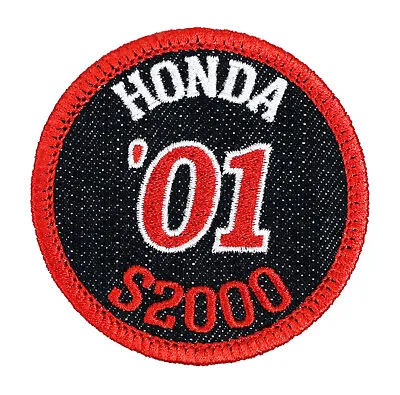 2001 Honda S2000 Embroidered Patch - Black Denim/Red Iron-On Sew-On Hat Or Shirt • $13.99