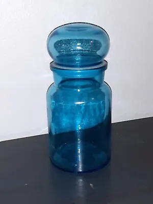 $19 • Buy Vintage Blue Apothecary Glass Jar