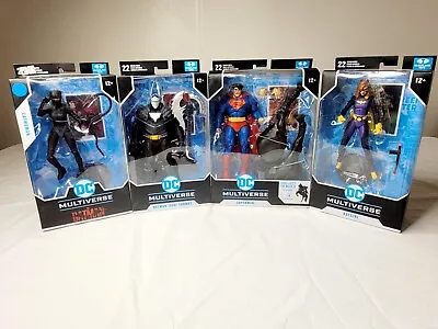 MacFarlane DC Multiverse Lot (4) Superman Batman Catwoman Batgirl 7  Figures • $62.99