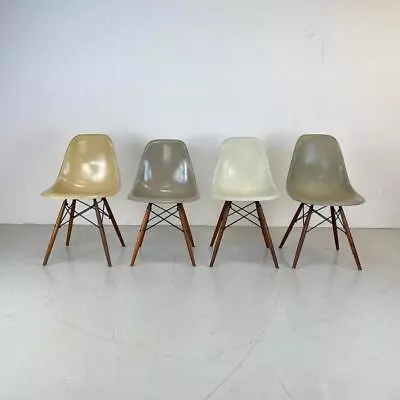 VINTAGE EAMES CHAIRS HERMAN MILLER 50s 60s DSW MIDCENTURY IMPERFECTIONS #4207 • $2115.34