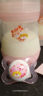 £11.99 • Buy Tracyslittletreasures Fake Formula Milk & Bottle🐯 +  Dummy MAMS 120ml* Reborn