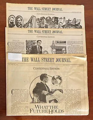 $12.99 • Buy VINTAGE THE WALL STREET JOURNAL CENTENNIAL EDITION 1989 - Full Edition