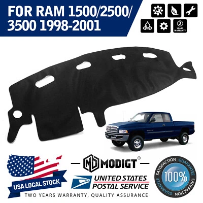 $17.49 • Buy Fit For 1998-2001 DODGE RAM 1500 2500 3500 Dashboard Cover Dash Mat Pad Carpet