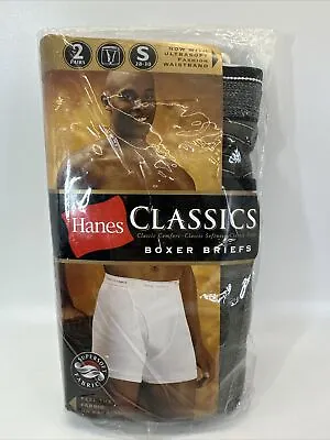 Vintage 2002 HANES Classics Men’s Boxer Briefs 28-30 2 Pack • $29.95