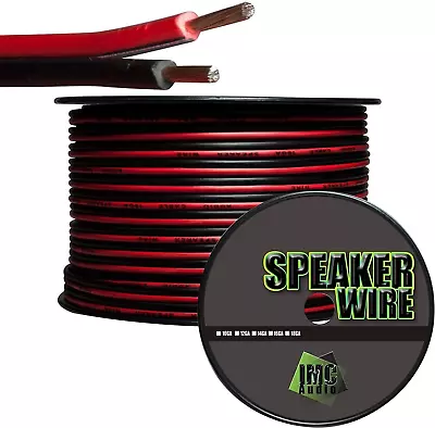 100' Feet 16 Ga Gauge Red Black 2 Conductor Speaker Wire Audio Cable For Car Spe • $29.62