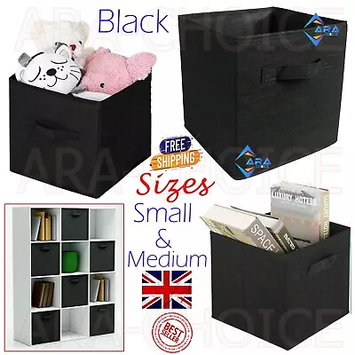 Collapsible Foldable Storage Box Fabric Cube Drawer Canvas Organizer Basket S/M • £5.25