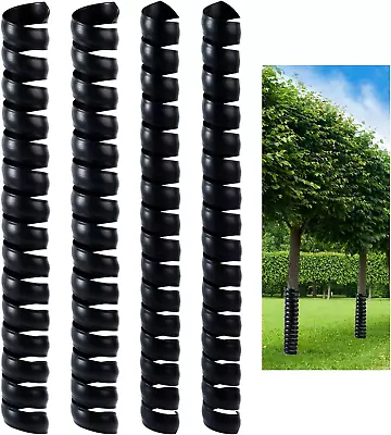 4 PCS Tree Trunk Protector2 Size Plastic Spiral Tree GuardTree Wrap Tree Bark • $21.36
