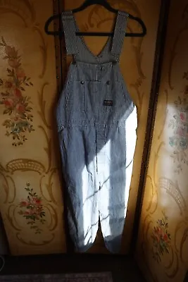 Vintage Mens Osh Kosh Bigosh Striped Railroad Overalls 40 X 34 • $65